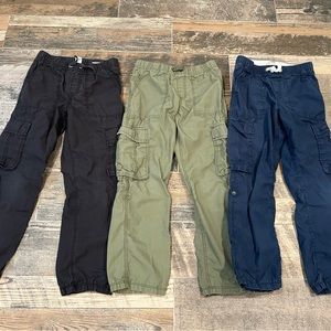 H&M boys cargo pants (3 pairs) size 8-9